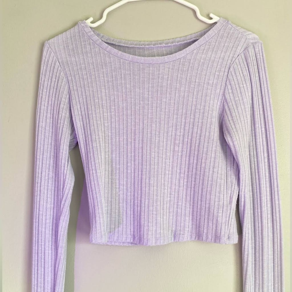 Aero long sleeve purple t shirt